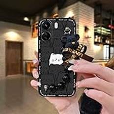 Lulumi-Phone Case For Redmi 13C 4G/Xiaomi Poco C65, Back Cover Anti-knock phone pouch phone protector Simplicity Bear bracelet cell phone case phone cover silicone Waterproof cute