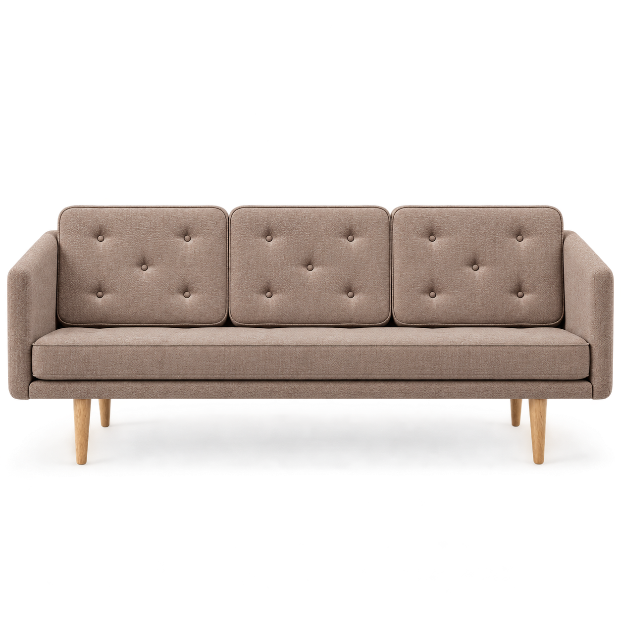 No. 1 Sofa 3-personers, Mood af Børge Mogensen Mood 1103 - Olieret eg - Jacobsen Plus