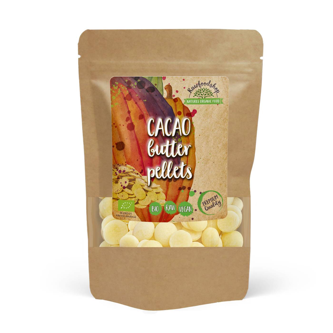 Kakaosmör Pellets RAW EKO 125g