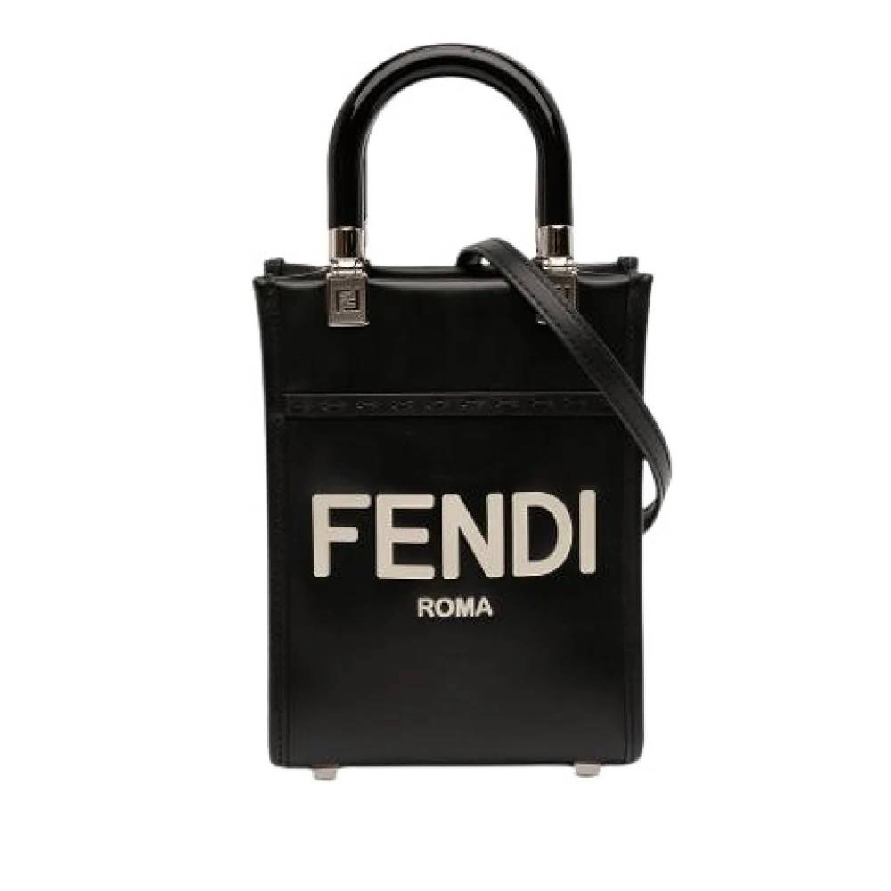 Fendi Vintage Pre-owned Mini Sunshine Shopper - Vintage - Dame - Sort - ONE SIZE - Uld