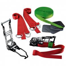 Slackline-Tools Air'n Jump Slackline Storlek 25 m Färg red / green