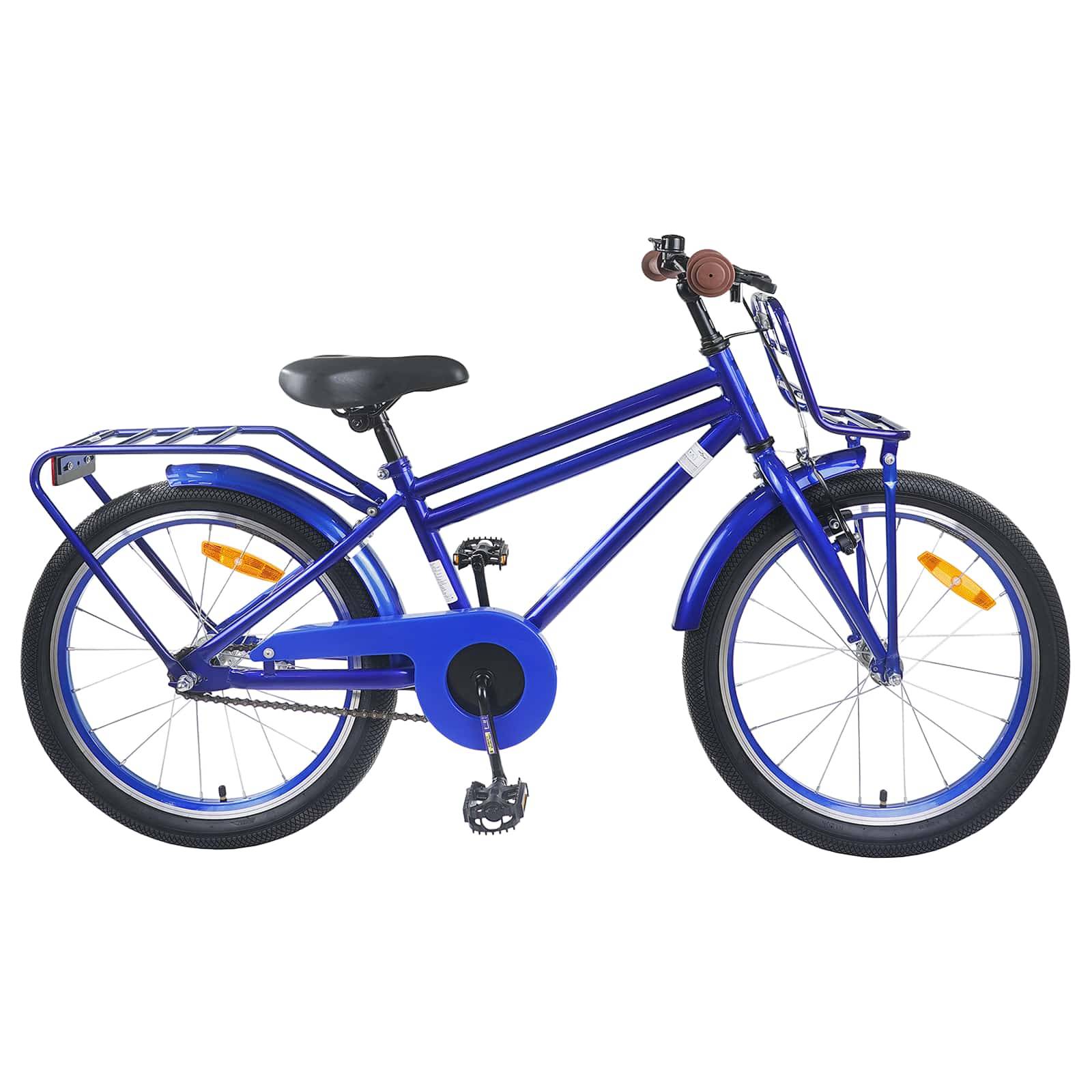 vidaXL Barncykel 22 Tum för 7-12 år gamla Mörkblå