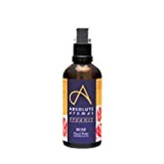 Absolut Aromas Certifierad Organisk Bulgariskt Rosvatten 100 ml - Ren, Naturlig, Närande och Återfuktande Ansiktstoner Spray - Lämplig för Alla Hudtyper