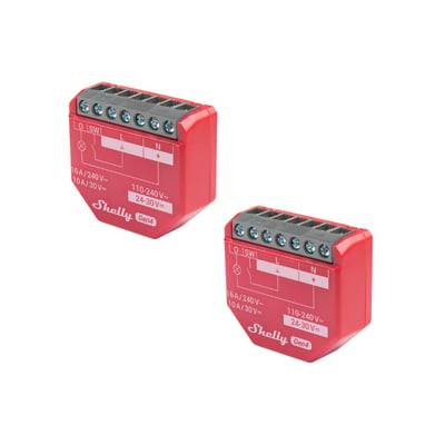 Shelly 1PM Gen4 - WiFi + Zigbee relæ med effektmåling (24VDC/230VAC), 2 pak