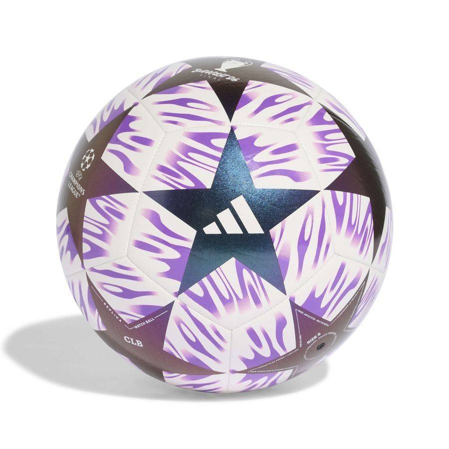 adidas Fotboll Champions League Final 2025/26 Budapest Club - Vit/lila - ['Lila', 'Vit'] (Ball SZ. 5)