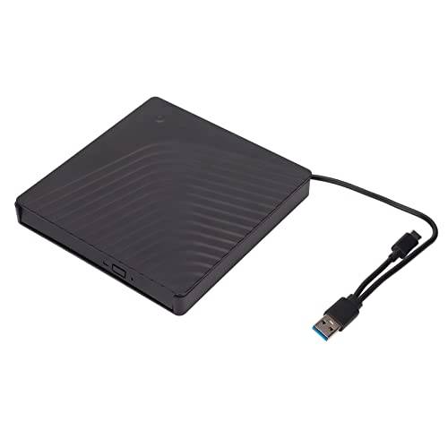 Extern DVD-enhet, USB3.0/USB2.0 5 Gbps Höghastighetsbärbar Optisk Enhetslåda för Bärbar Dator Stationär PC 12,7 Mm/9,5 Mm SATA DVD RW-enhet Kompatibel med Linux/OS X