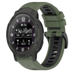 Garmin Instinct Crossover Klockarmband i silikon, 22mm - Grön, svart