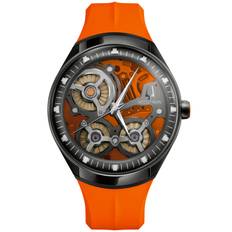 Accutron Electrostatic DNA Casino Limited 28A205 - Herr - 45 mm - Analogt - Elektrostatisk - Safirglas - Orange (22 mm)