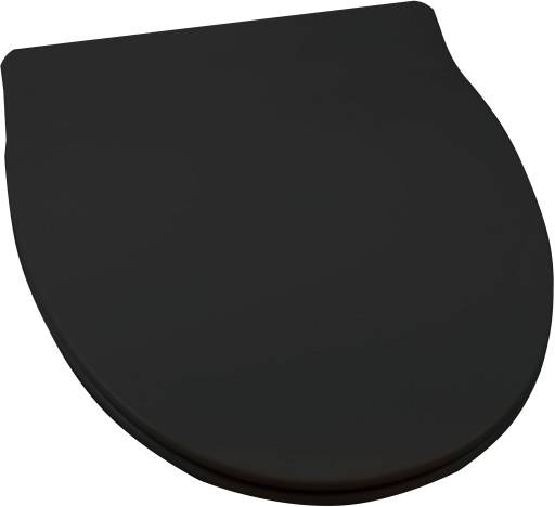 Sign slimline sort toiletsæde m/softclose og Quick release