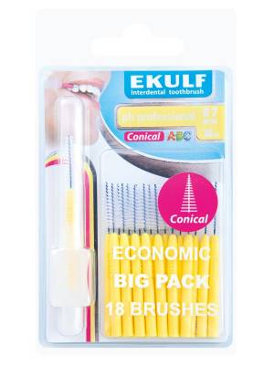 EKULF Mellanrumsborste pH 18 st 0,7 mm Conical