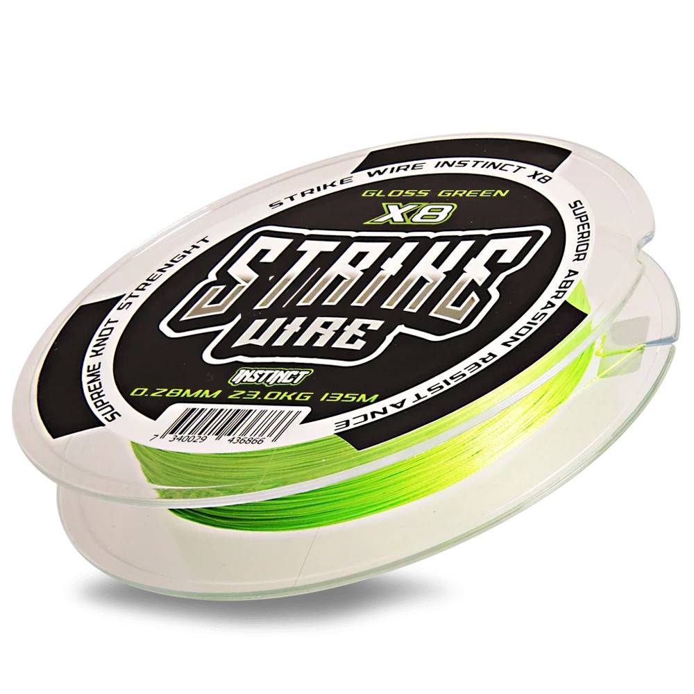 Strike Wire SW Instinct Braid X8 Flätlina 0,13mm/ 8kg -135m, Gloss Green