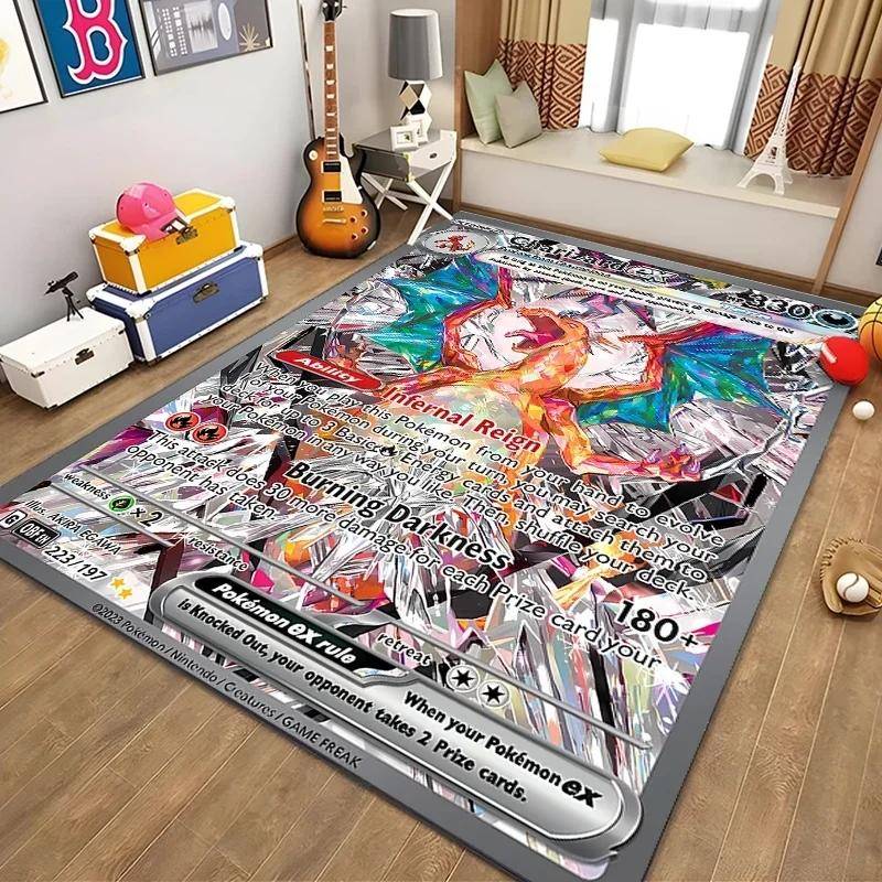 Disney Japansk Anime Mönster Matta Pokemon Kort för Sovrum Vardagsrum Anime Mattor för Flickrum Golvmatta Heminredning 40x60cm