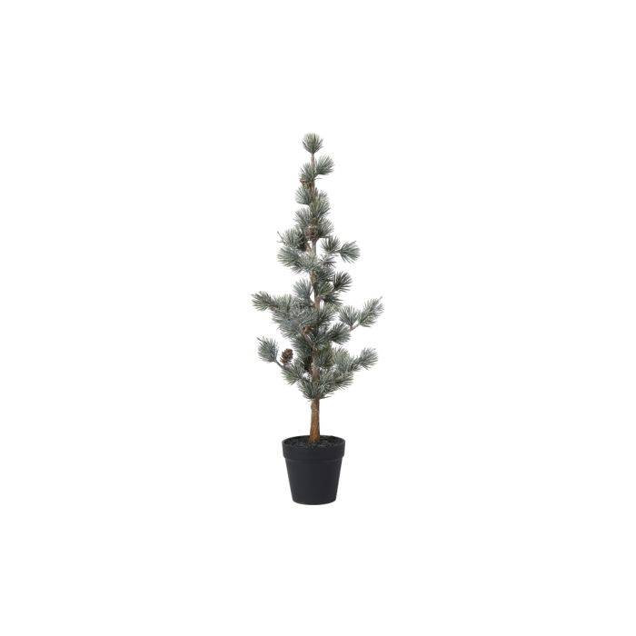 Lärkträd med snö och kottar 53 cm högt