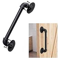 Ledstång ledstång kit, industriell stil dörrhandtag trappor för inomhus utomhus fästen äldre barn säkerhet ledstång stång/450 cm (240 cm)