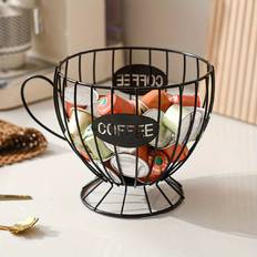 TEMU Nordic Style Metal Coffee Pod Holder, Elegant Home Snack And Candy Storage, Coffee Shop And Bar Display Rack