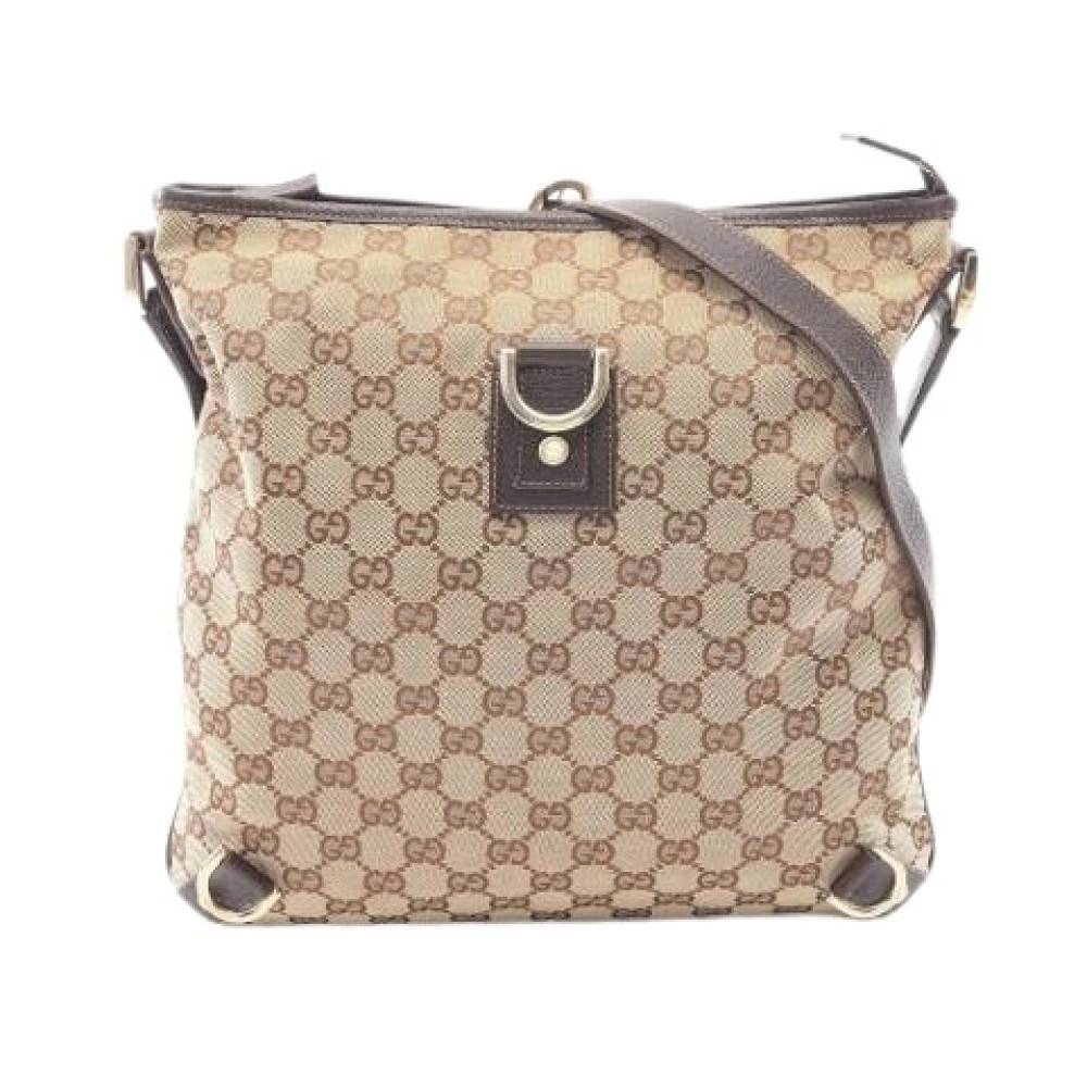 Gucci Vintage Pre-owned Vintage Canvas Shoulder Bag - Vintage - Dame - Beige - ONE SIZE - Uld