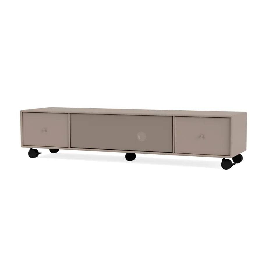 TV & Sound modul Octave II, VI18 medium, inkl. hjul fra Montana Truffle - Jacobsen Plus