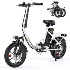 isinwheel U4 Electric Bike for Adults, 250W 36V 10.4Ah Battery 16 Step-Thru Commuter E Bikes for Adults and Teens svart