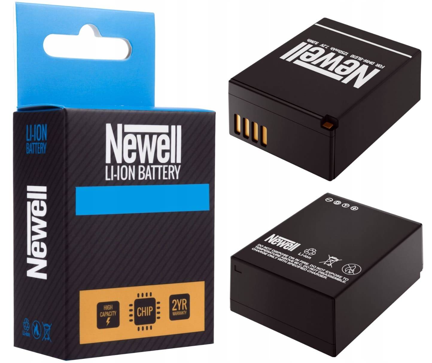 Batteri för Panasonic Lumix 1250mAh 9Wh 7.2V, BLG10, BLE9