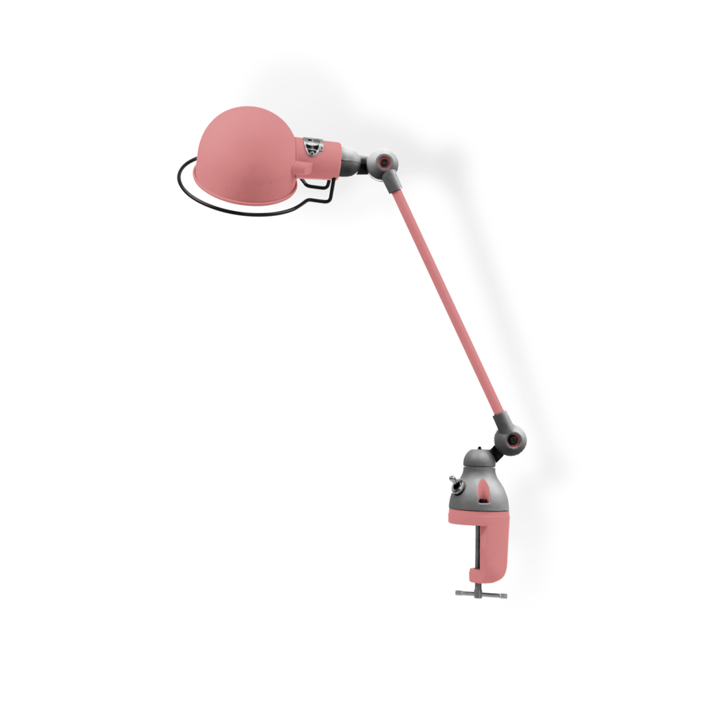 Signal SI312 bordlampe (m/klemme) fra Jieldé - Old pink / Blank/poleret