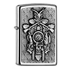 Zippo 2006511 PL 207 gökklocka emblem tändare, mässing, design, 5,83,81,2