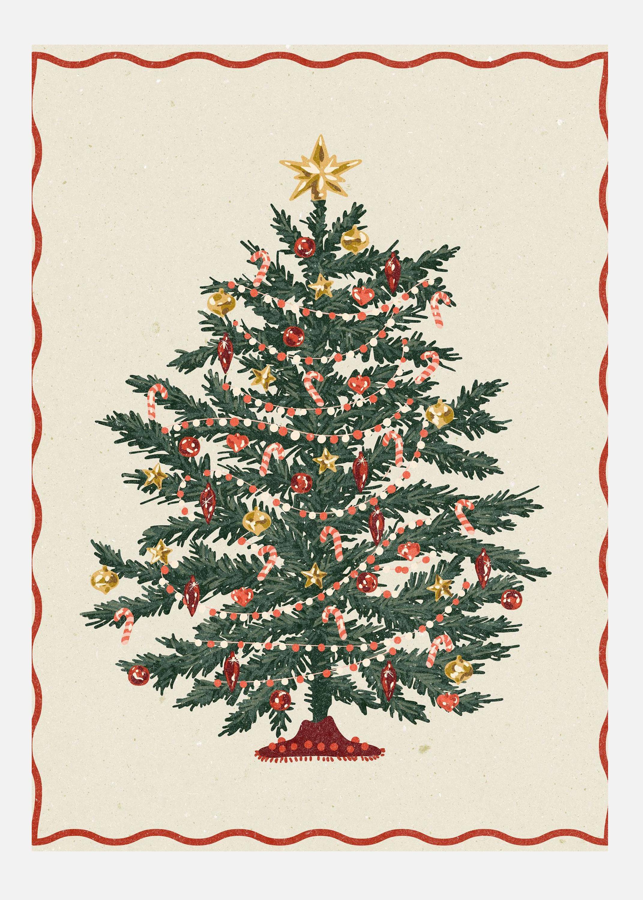 Christmas Tree Canvastavla (30x40 cm)