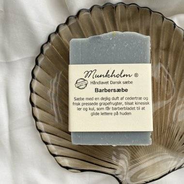 Barbersæbe, med label