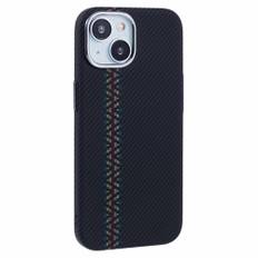 iPhone 14 - EIDERWOOD Mønstret Carbon Cover - MagSafe Kompatibel - Dark ZigZag Pattern