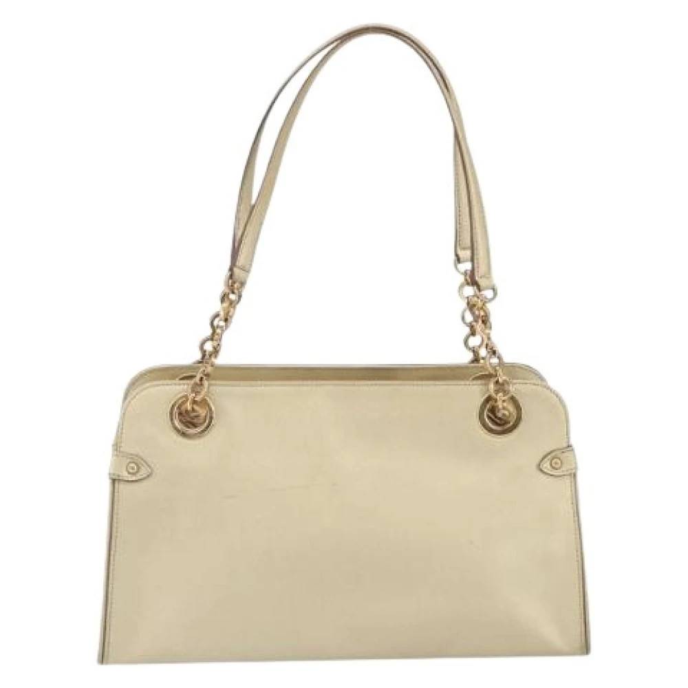 Salvatore Ferragamo Pre-owned Pre-owned Gancini Håndtaske - Vintage - Dame - Gul - ONE SIZE - Uld