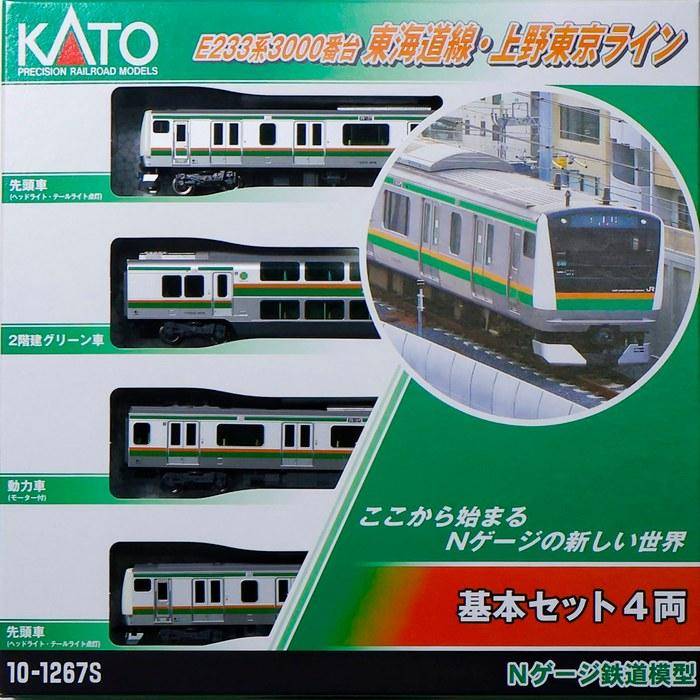 KATO N-skala E233-3000-serien Tokaido Line Ueno Tokyo Line Basuppsättning 4 vagnar 10-1267S Modelljärnvägståg 1/150