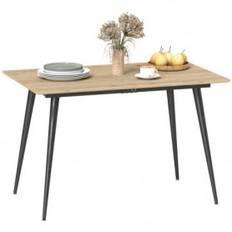 Utdragbart matbord Stålben 6–8 personer 120 - 160 x 75 x 77 cm