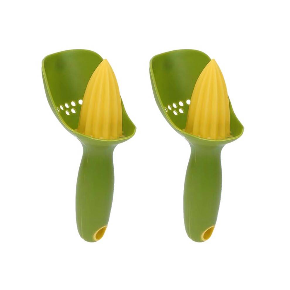 Manual Juicer Plastic Kitchen Citrus Juicer Handheld Orange Lemon Portable Fruit Press Cut Kitchen Green