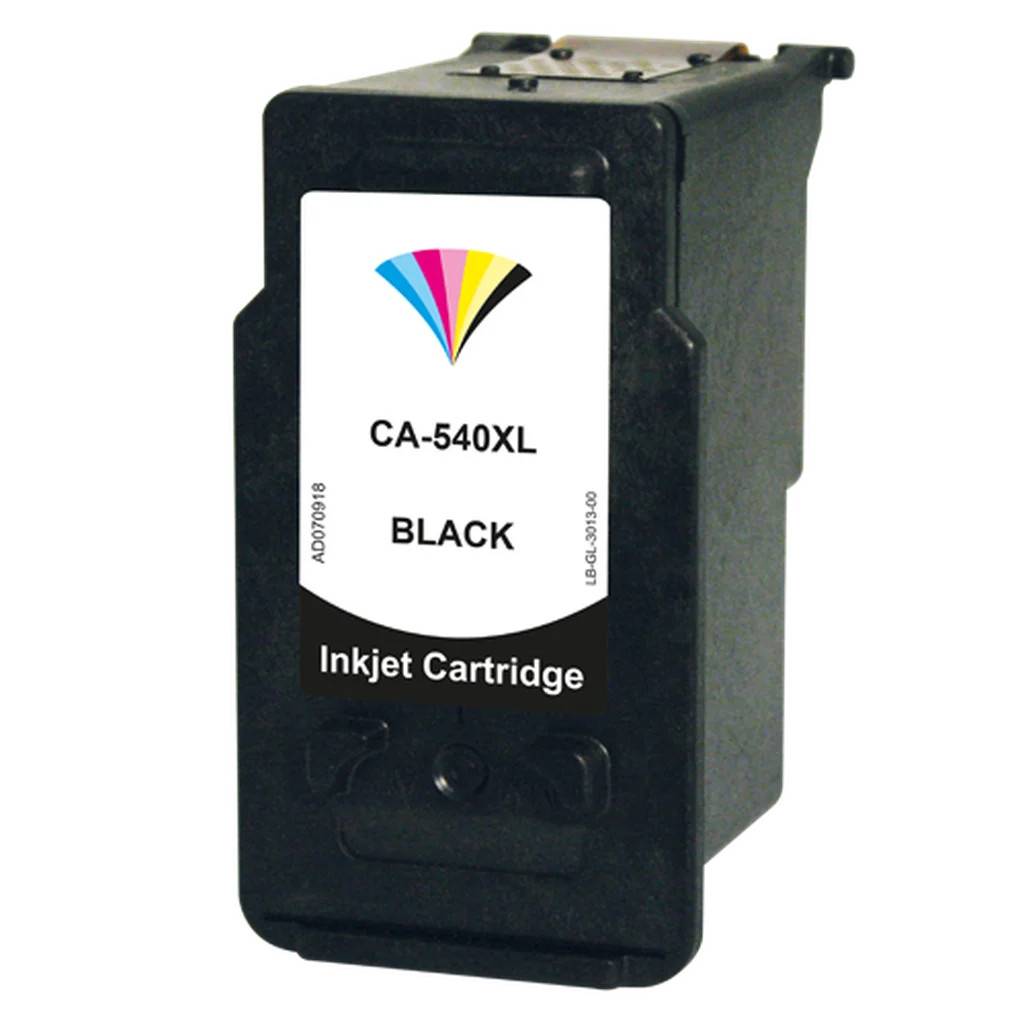 WL Återfylld Canon PG-540 XL, bläckpatron svart CA-540XL Ersätter PG-540XL