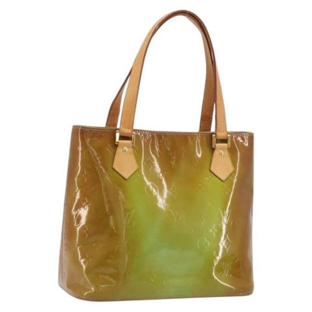 Louis Vuitton Vintage Pre-owned Patent Leather Hand Bag - Vintage - Dame - Beige - ONE SIZE - Læder