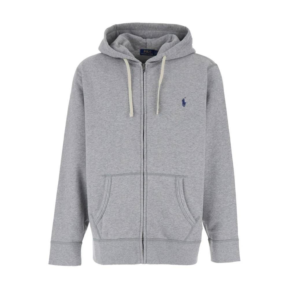 Polo Ralph Lauren - Zip-up Cotton Blend Hoodie Sweatshirts & Hoodies - Herr - M - Bomull