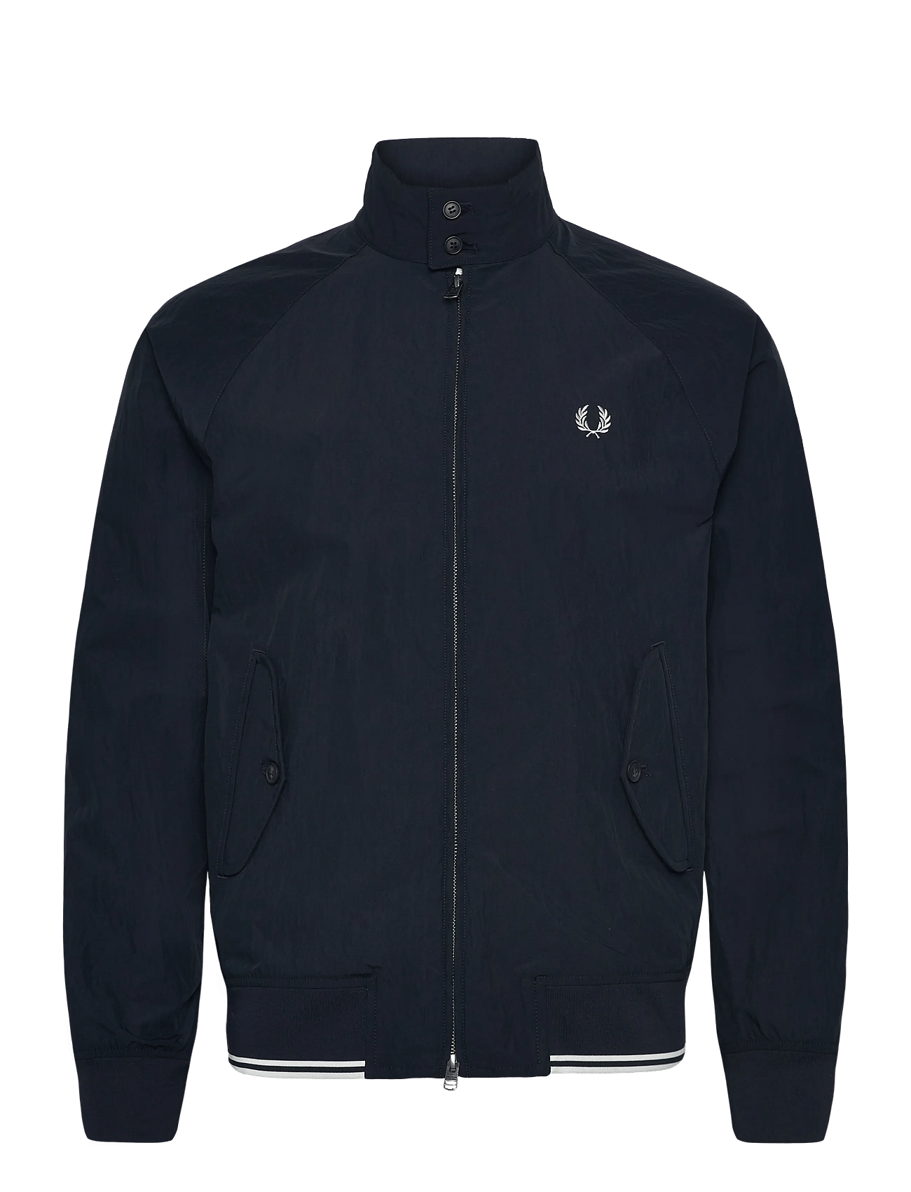 Fred Perry Crinkle Harrington Jkt - Navy - M