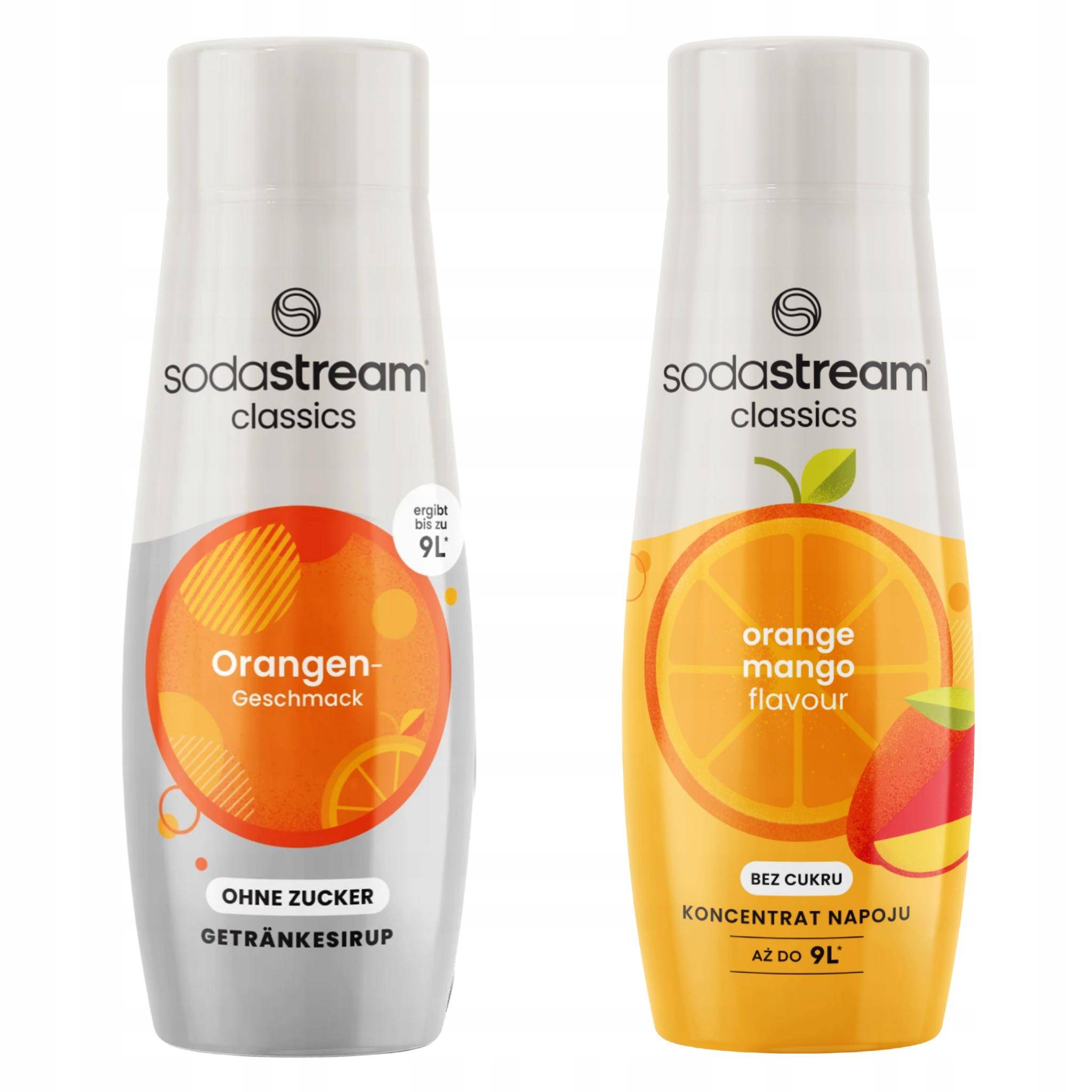 SodaStream Orange Zero Syrups: Orange Sugar Free + Orange Mango Sugar Free