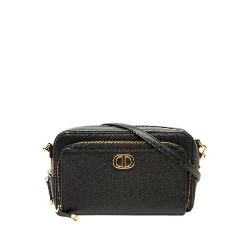 Dior Vintage Pre-owned Caro Læder 2way Skuldertaske - Vintage - Dame - Sort - ONE SIZE - Uld