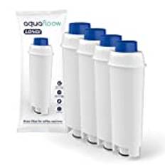 Aquafloow Vattenfilter ersättning för DeLonghi DLSC002, SER3017 & 5513292811 kaffemaskiner - inklusive versioner av ECAM, ESAM, ETAM-serien (paket med 4)