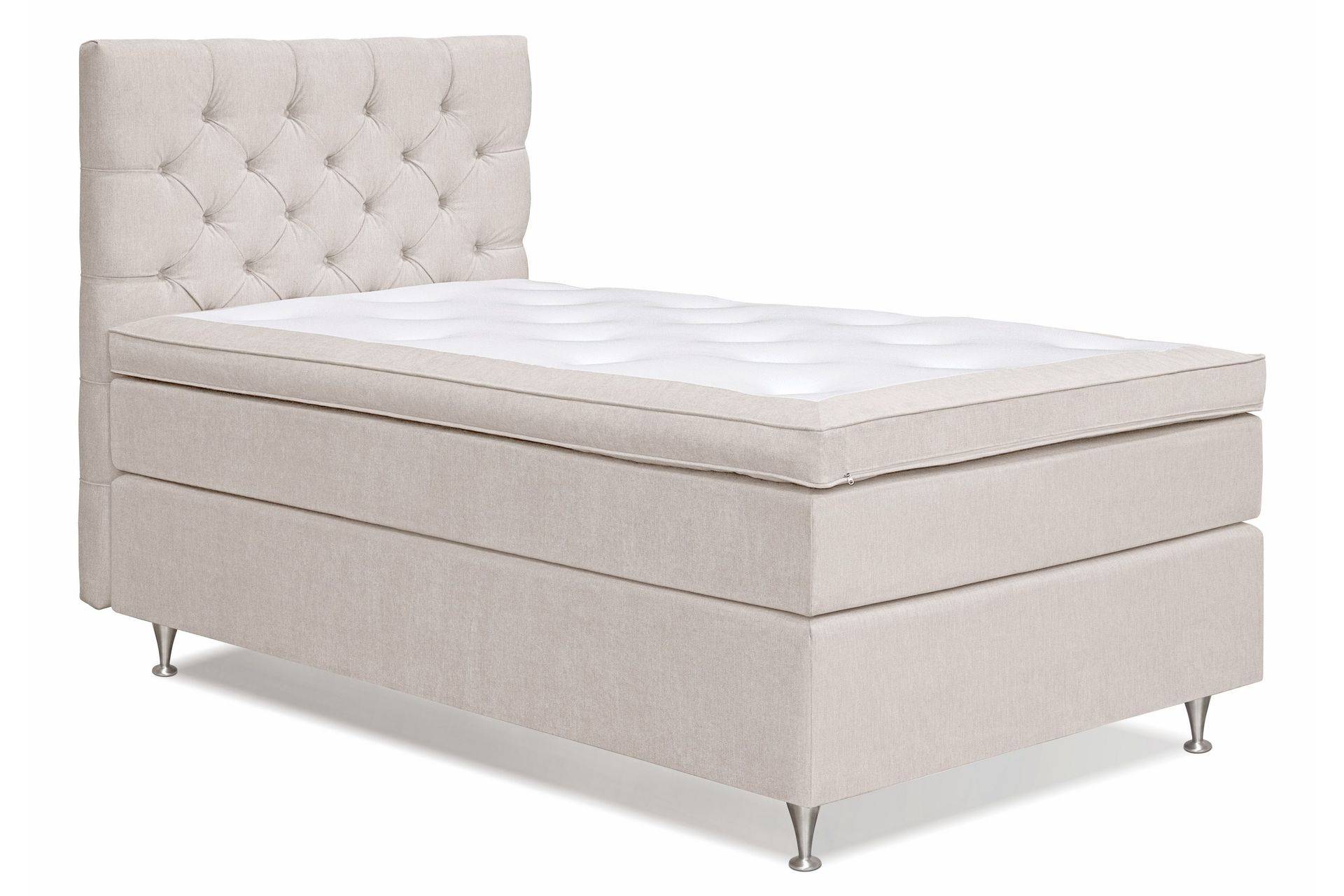 Drömvik Joluma Kontinentalsäng Fast 105x200 cm - (+Fler val) Ljusbeige Komplett sängpaket Beige