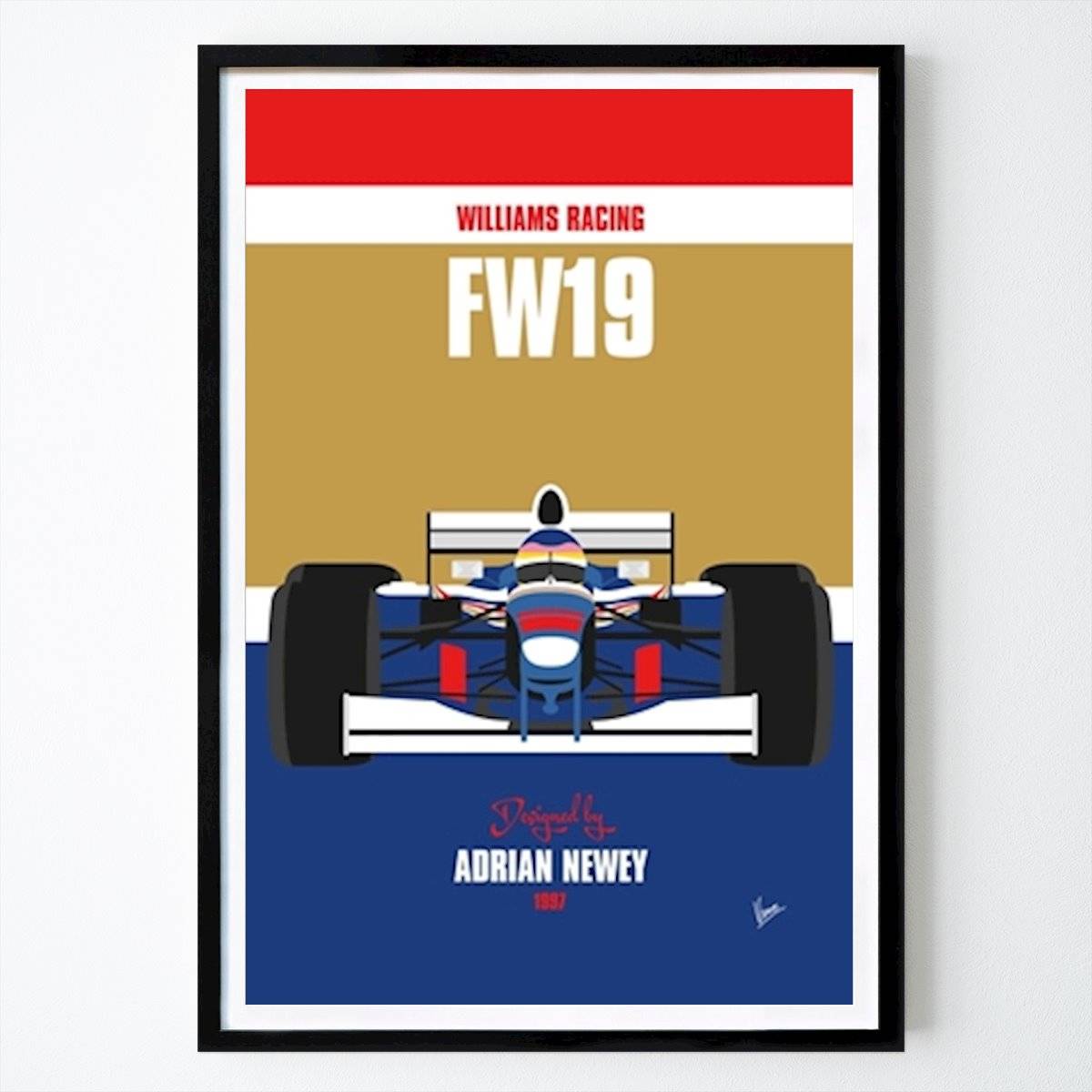 Hobby Poster: År 1997 Williams FW19 av Chungkong Art