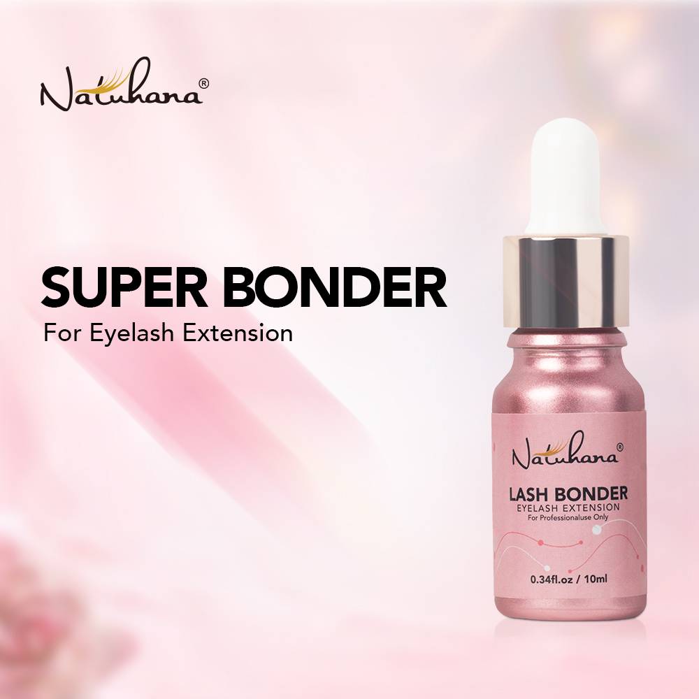 NATUHANA Lash Bonder for Eyelash Extensions Sealant Longer Retention Waterproof Oil-Proof Super Bonder Glue Accelerator