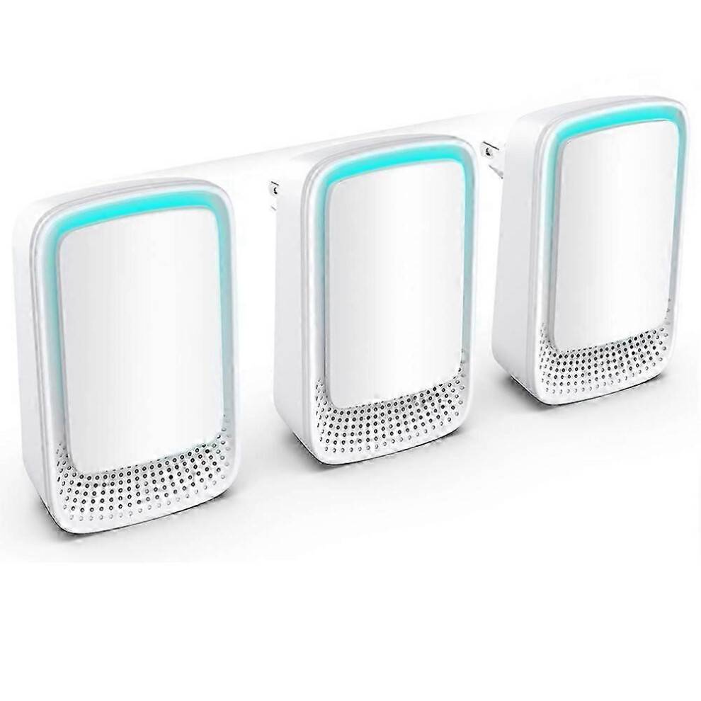Air Ionizers for Home 3-Pack,Negative Ion Generator,Quiet Air Freshener for Bedroom,Office,Kitchen,Mini Air Cleaner EU