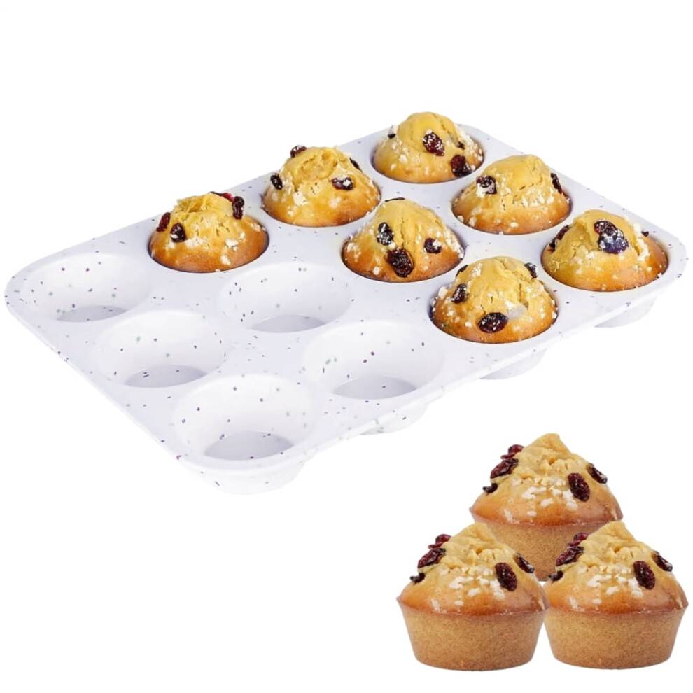 Muffinforme Silikone Muffinform 12-kopper Nonstick Genanvendelig Varmebestandig Silikoneform Til Ovn Airfryer Mikrobølgeovn Brød Camping Pålidelig