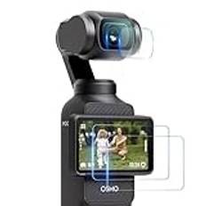 STARTRC Skärmskydd skyddsfilm för DJI Osmo Pocket 3 tillbehör skärmskydd av härdat glas skyddsfolie linsskydd för DJI Pocket 3 Creator Combo [2 + 2-pack