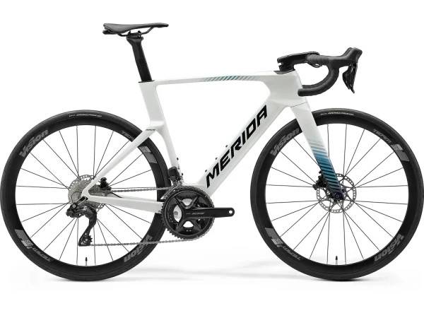 Merida Reacto 5000 racercykel carbon pearl/blue/teal - Cykelstørrelse X-Small
