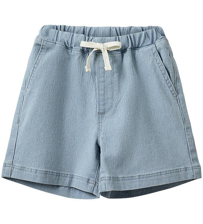 Sofie Schnoor Shorts - Stormigt - Blue Denim Stripe - Sofie Schnoor - 7 år (122) - Shorts