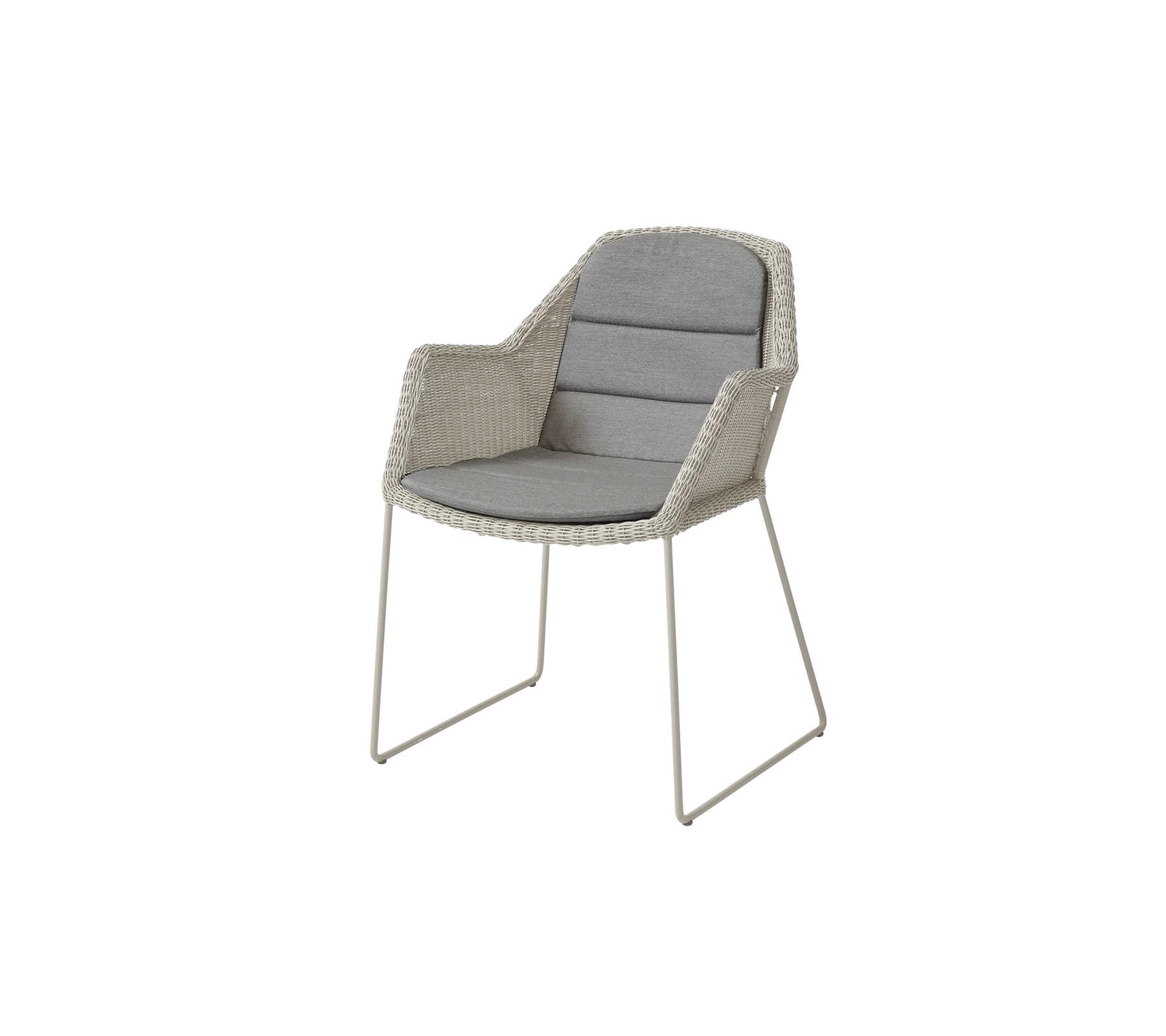 Breeze stol inkl. hynde fra Cane-line Sand / Taupe - Cane-line Natté - Jacobsen Plus
