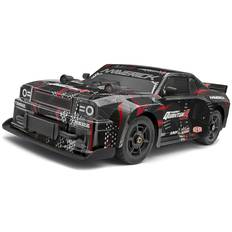 RC bil - 1:8 - QuantumR Flux 4S Muscle Car PRO BL - Svart/Röd - 4WD - 2,4Ghz - RTR