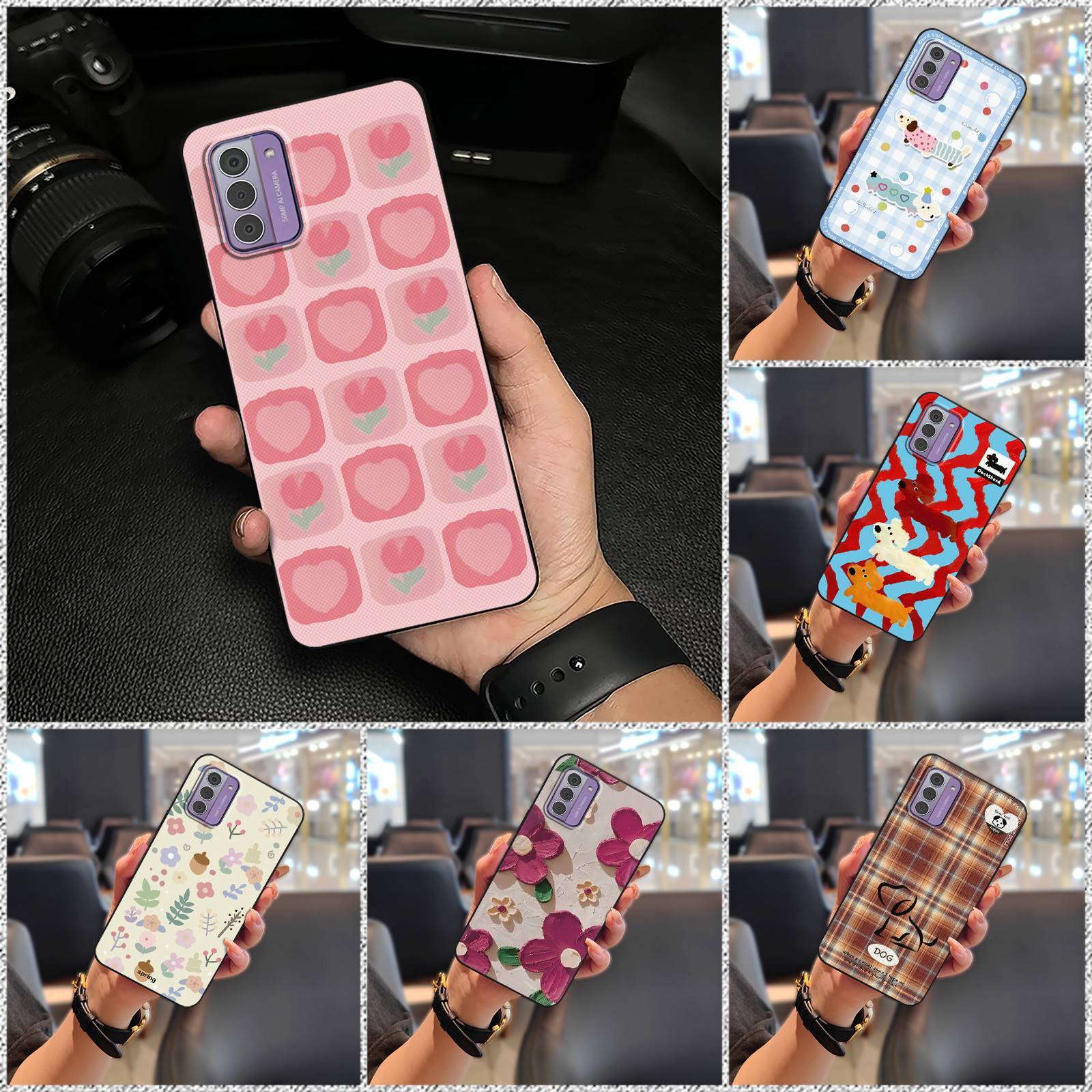 Sött Skyddande Telefonfodral För Nokia G42 5G TPU Stötsäkert Tecknat Stötsäkert Djur Modedesign Dammtätt Hållbart